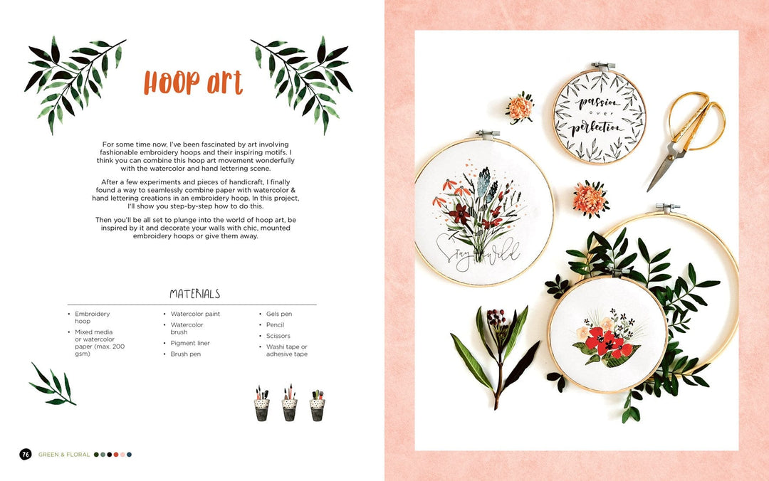 Ingram Publisher Servess Gifts Watercolor & Hand Lettering: Step-by-step techniques for modern illustrated calligraphy