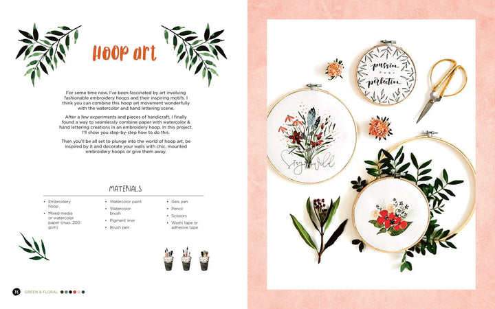 Ingram Publisher Servess Gifts Watercolor & Hand Lettering: Step-by-step techniques for modern illustrated calligraphy