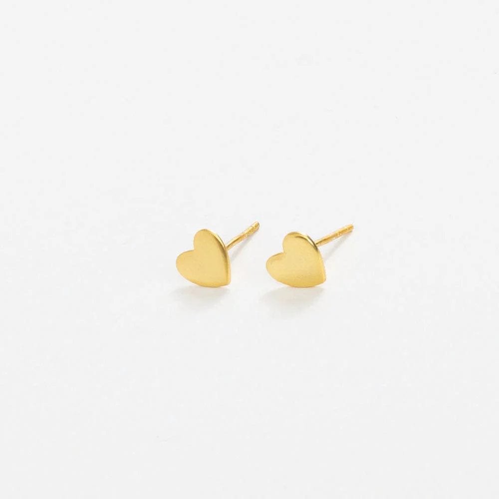 Ink + Alloy Earrings Alice Hearts Post Earrings Brass