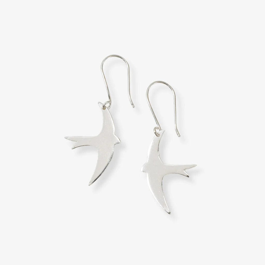 Ink + Alloy Earrings Juliet Bird Earrings Silver