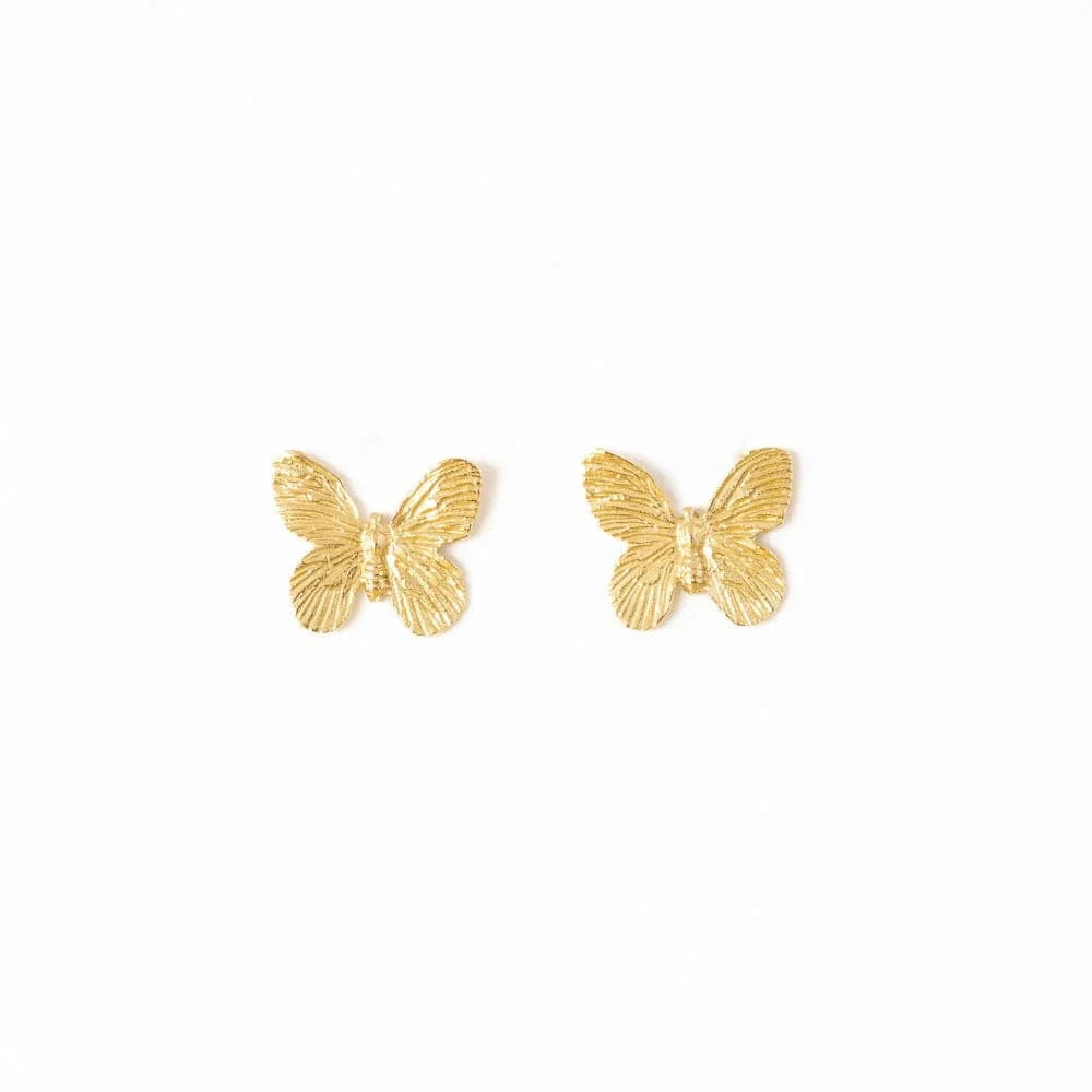 Ink + Alloy Earrings Phoebe Butterfly Post Earrings Brass