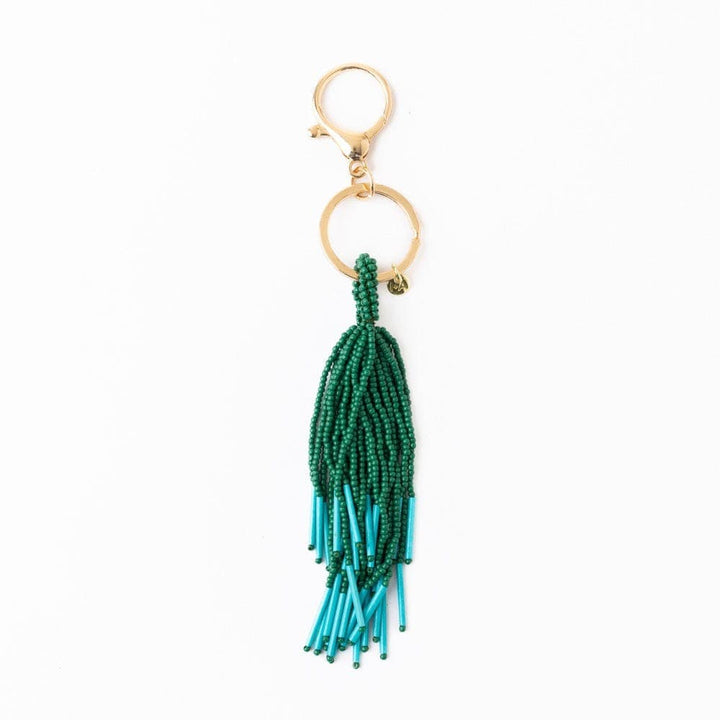 Ink + Alloy Gifts Diana Tassel Bag Charm - Green + Turquoise