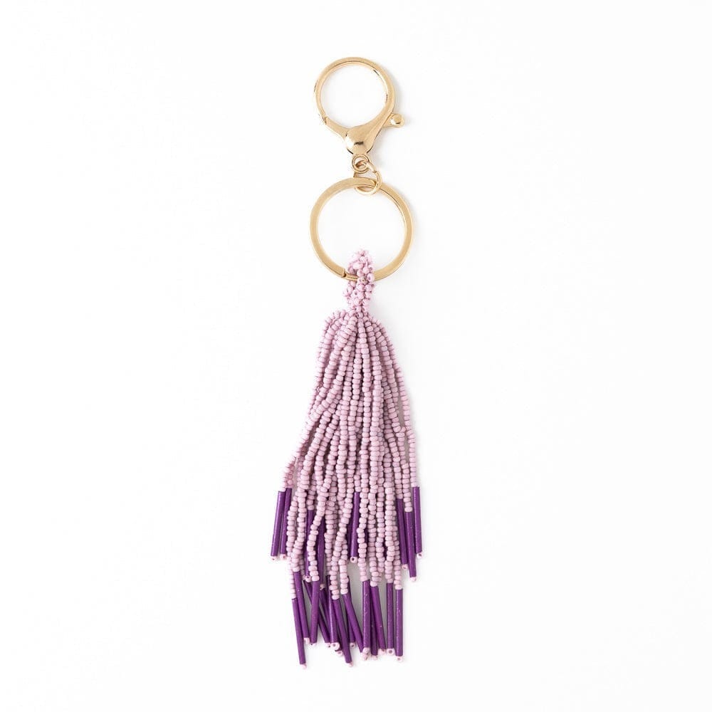 Ink + Alloy Gifts Diana Tassel Bag Charm - Lilac + Dark Purple