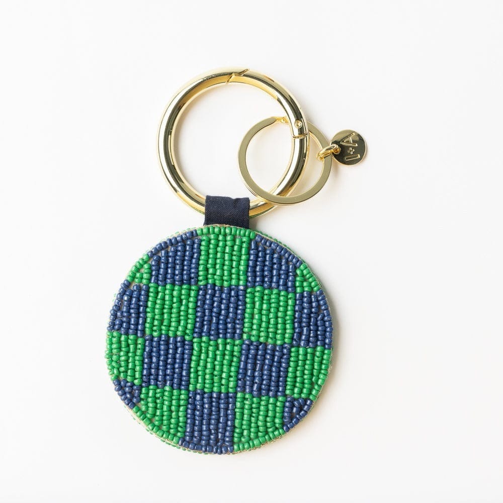 Ink + Alloy Gifts Kelsey Cherries Seed Bead Key Ring
