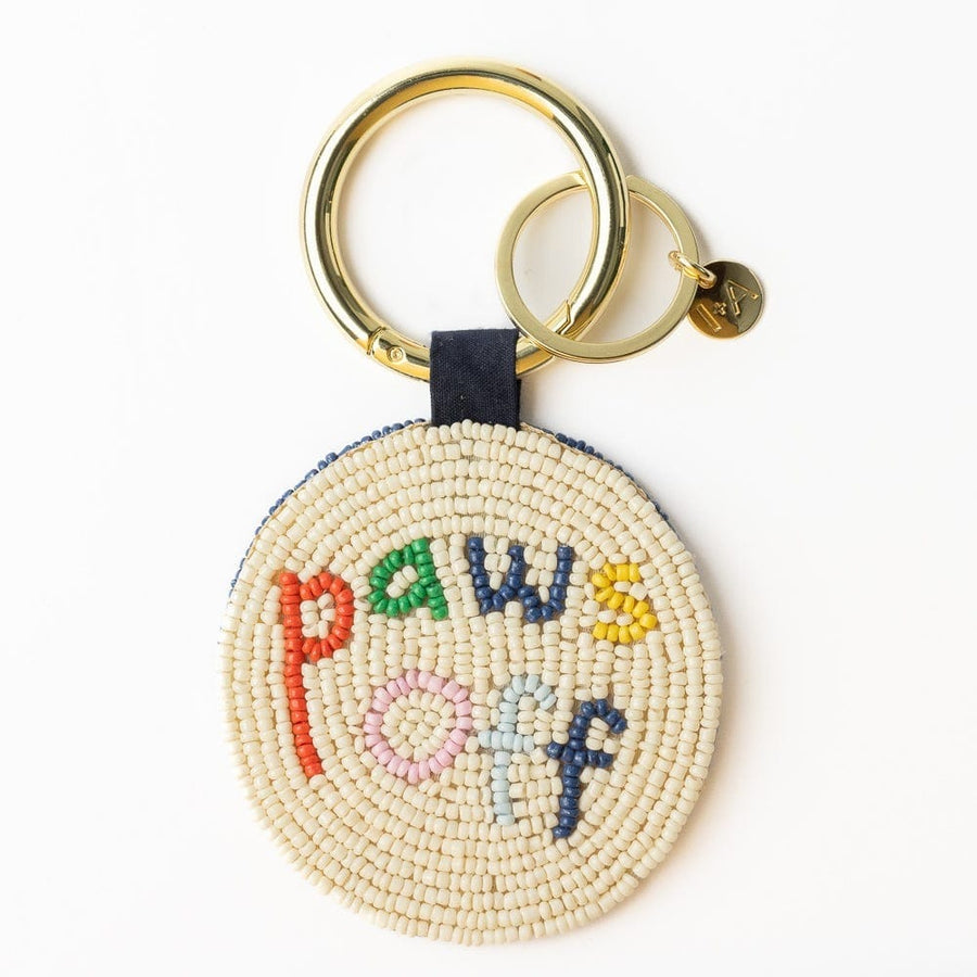Ink + Alloy Gifts Kelsey Paws Off Seed Bead Key Ring