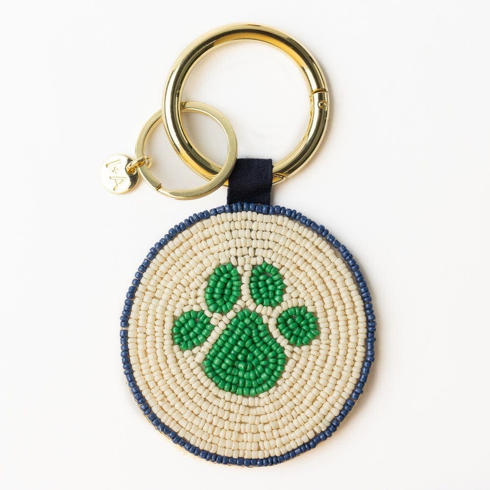 Ink + Alloy Gifts Kelsey Paws Off Seed Bead Key Ring