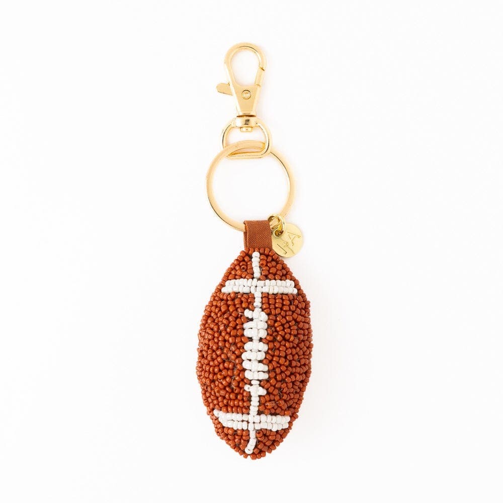 Ink + Alloy Gifts Violet Football Beaded Bag Charm