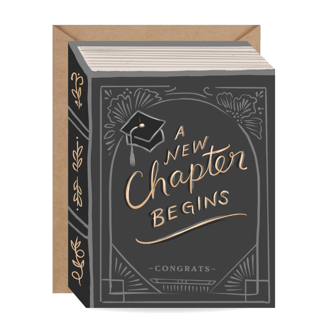 Inklings Paperie Cards A New Chapter Begins - Graduation Card