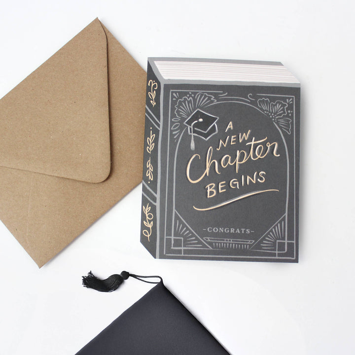 Inklings Paperie Cards A New Chapter Begins - Graduation Card