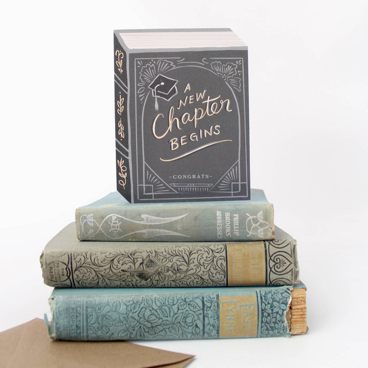 Inklings Paperie Cards A New Chapter Begins - Graduation Card