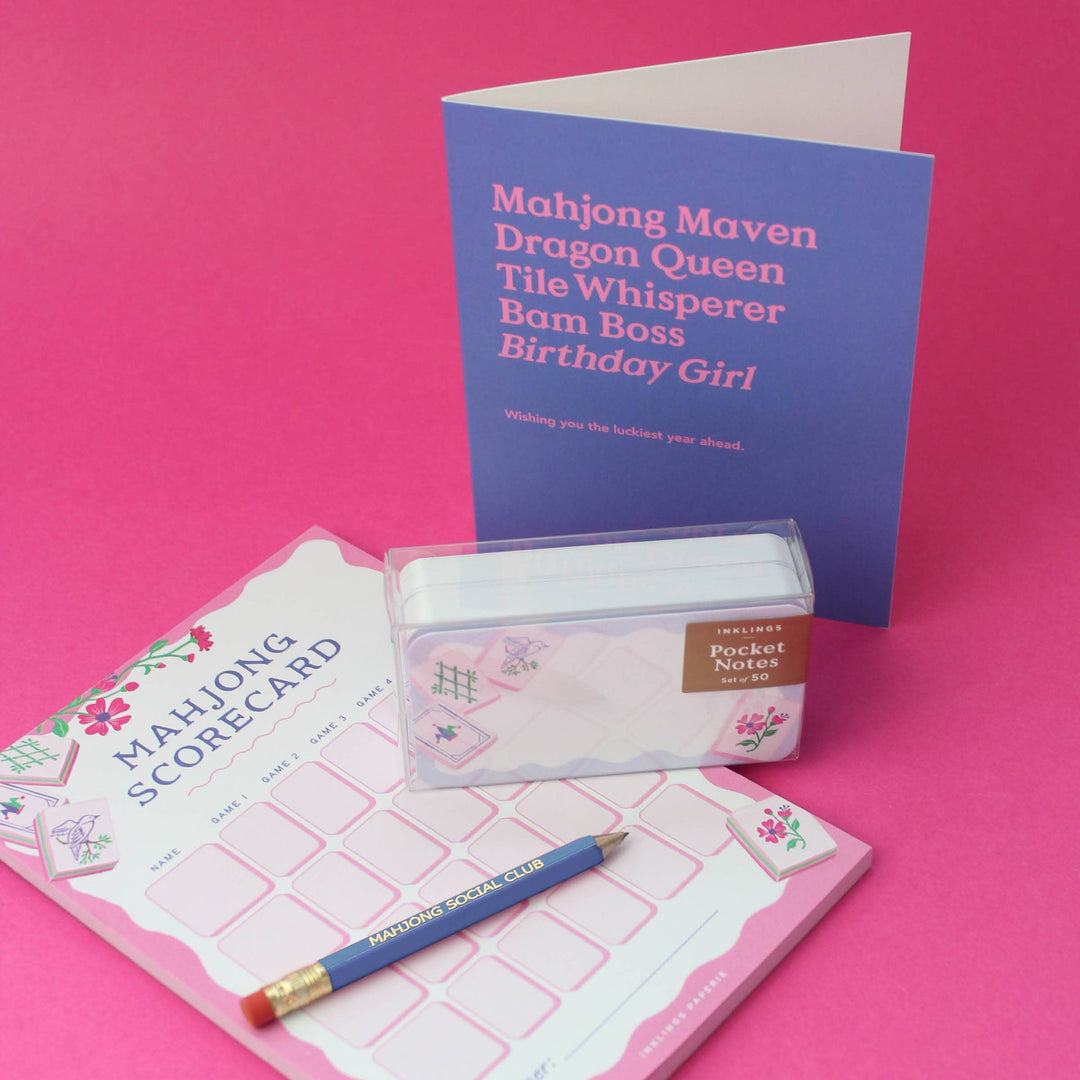 Inklings Paperie Cards Pocket Notes™ - Mahjong