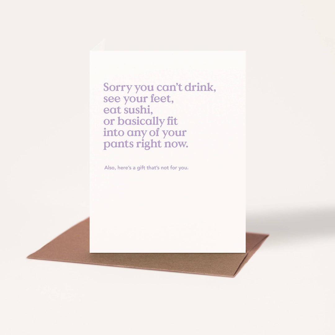 Inklings Paperie Cards Sorry Funny New Baby Card