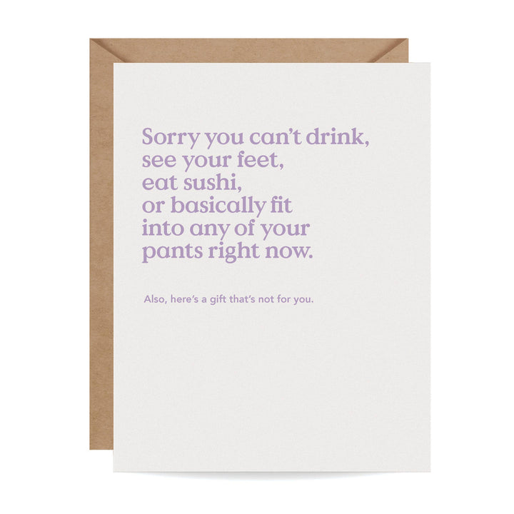 Inklings Paperie Cards Sorry Funny New Baby Card