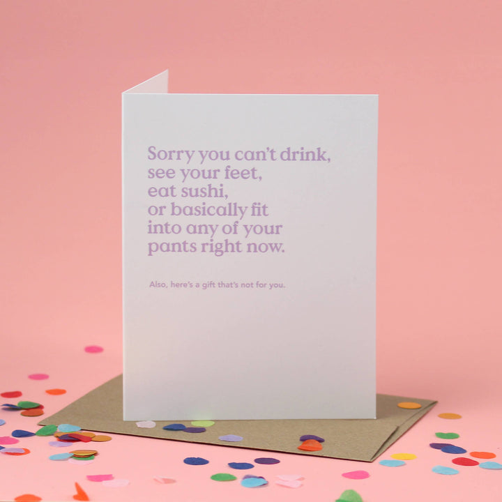 Inklings Paperie Cards Sorry Funny New Baby Card