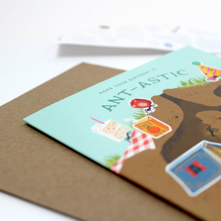 Inklings Paperie Cards Sticker Scene Card - Anthill Birthday