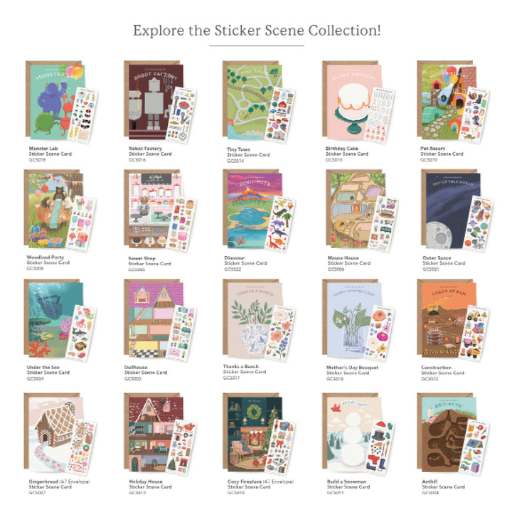 Inklings Paperie Cards Sticker Scene Card - Anthill Birthday