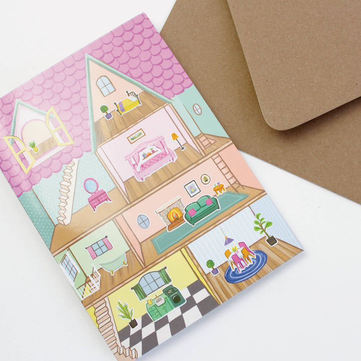 Inklings Paperie Cards Sticker Scene Card - Dollhouse