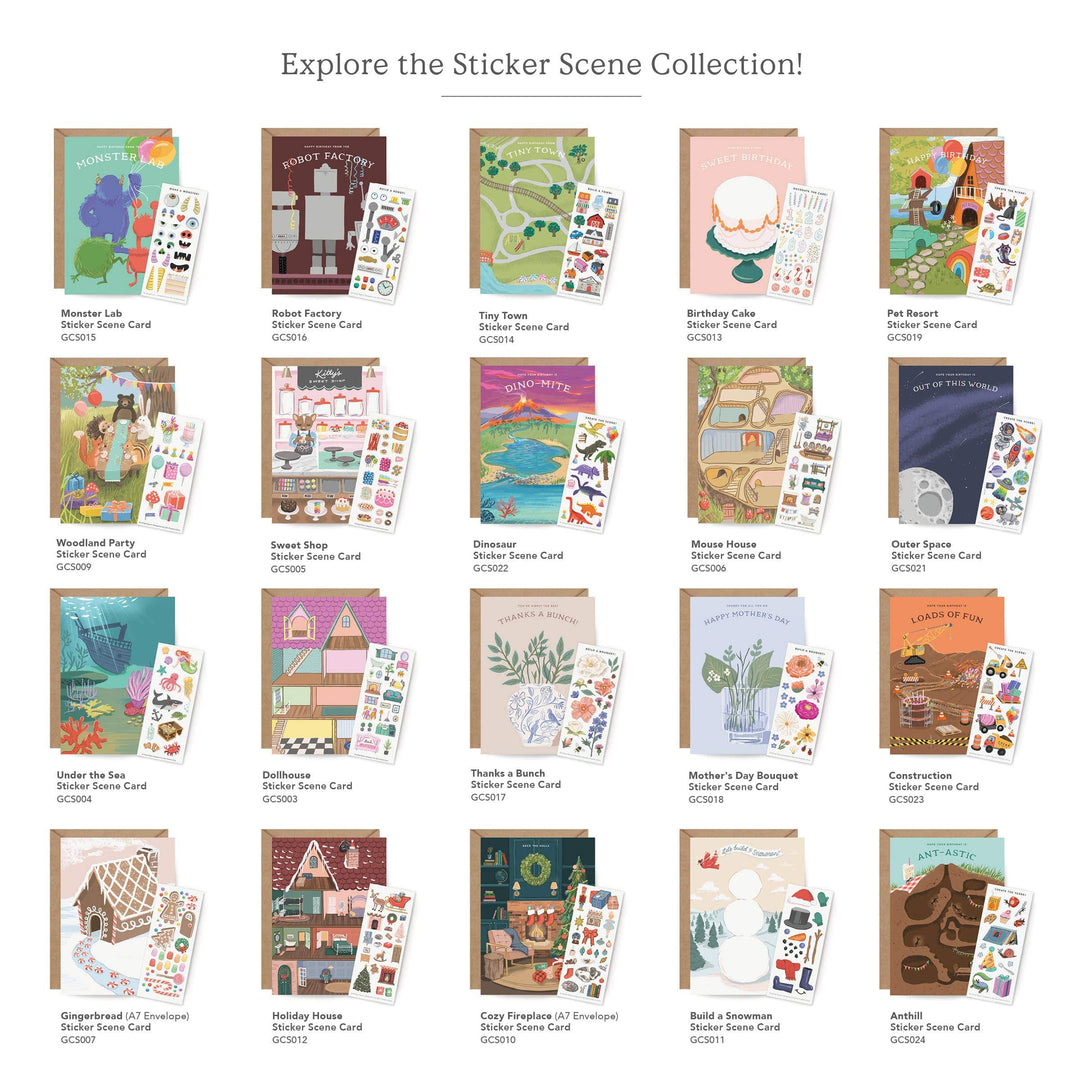 Inklings Paperie Cards Sticker Scene Card - Pet Resort Birthday