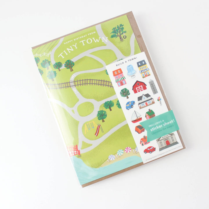 Inklings Paperie Cards Sticker Scene Card - Tiny Town