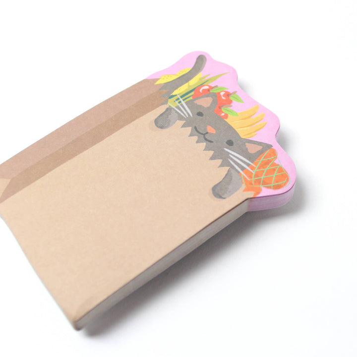 Inklings Paperie paper Sticky Notes - Grocery Kitten