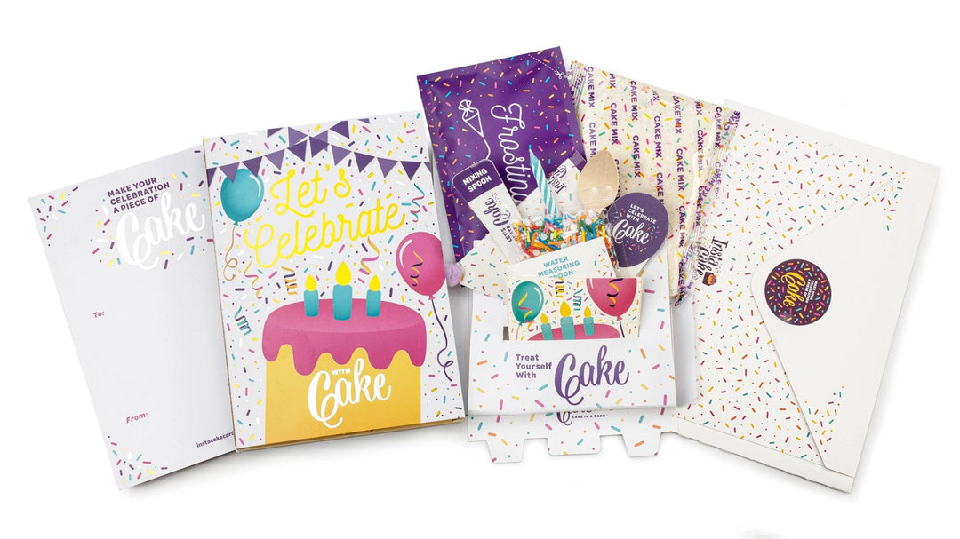 InstaCake Pantry Let's Celebrate - Vanilla Confetti InstaCake Cards