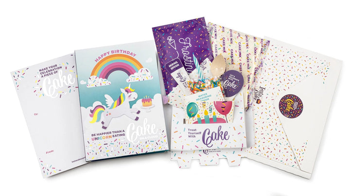 InstaCake Pantry Unicorn Birthday - Vanilla W/Unicorn Sprinkles InstaCake Cards