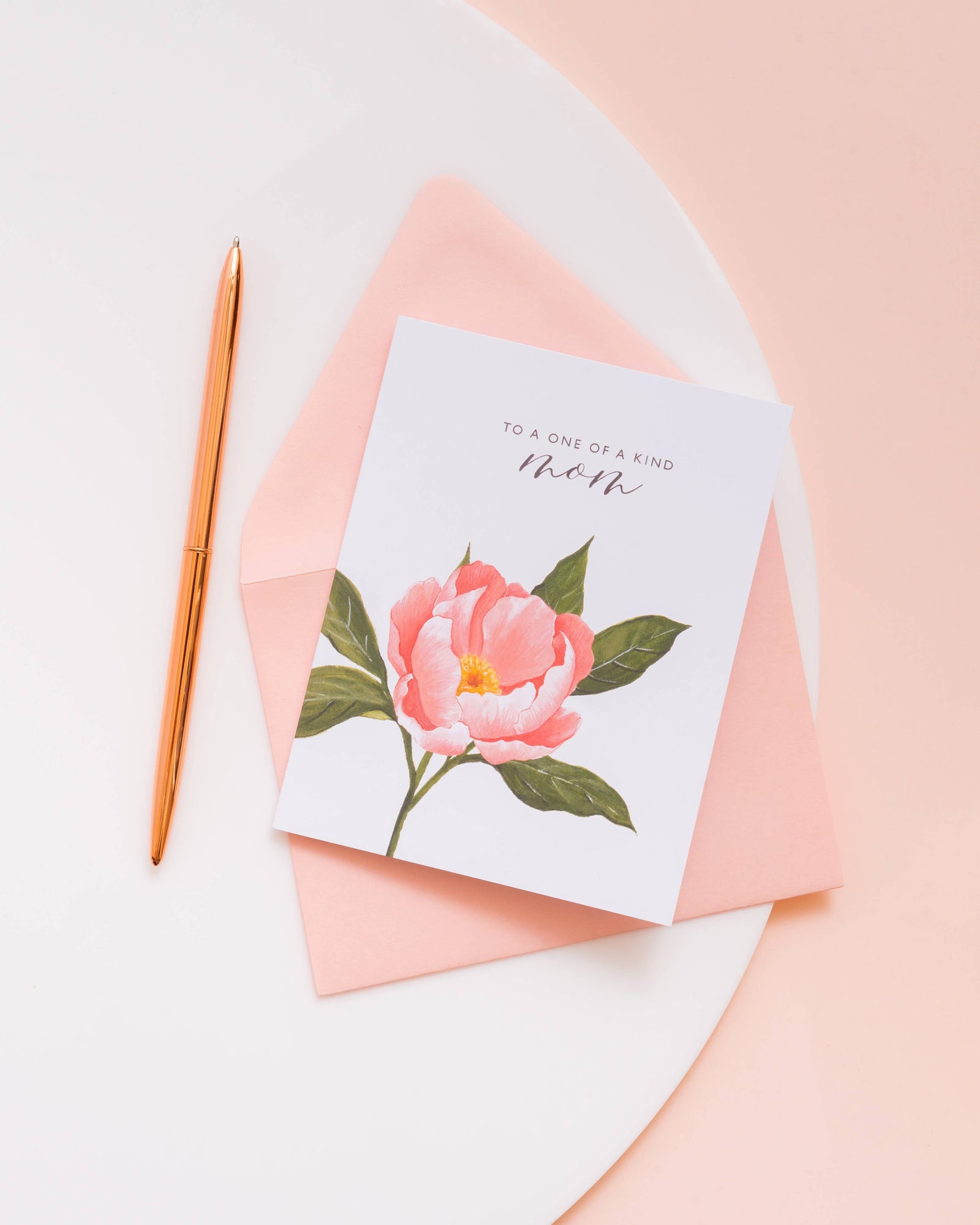 Isabella MG Cards One Of A Kind Mom Peony - Mother's Day Card