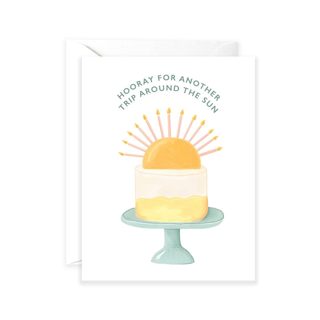Isabella MG Cards Sun Birthday Cake Greeting Card