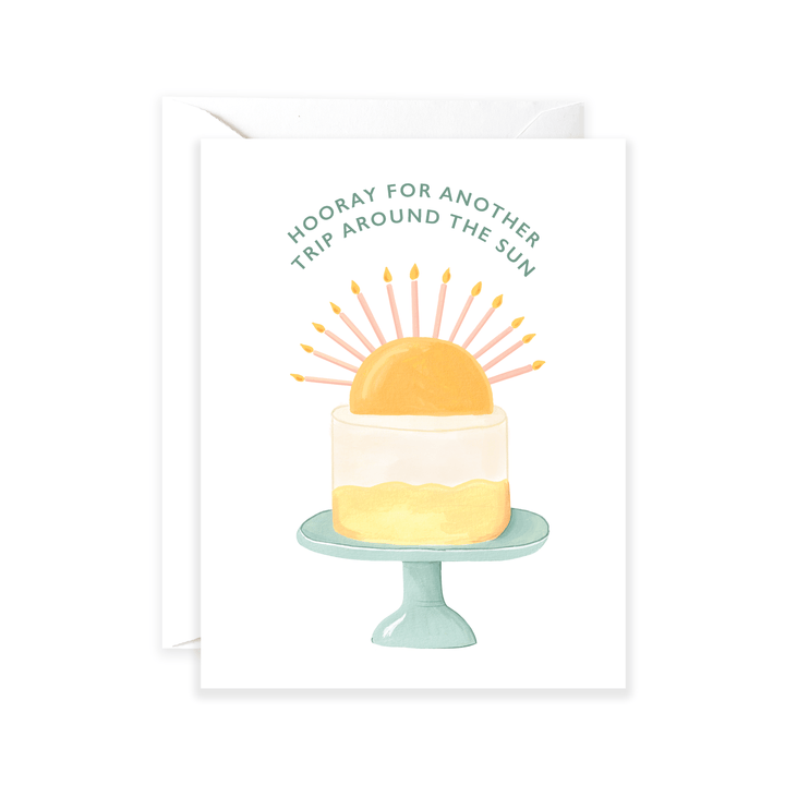 Isabella MG Cards Sun Birthday Cake Greeting Card