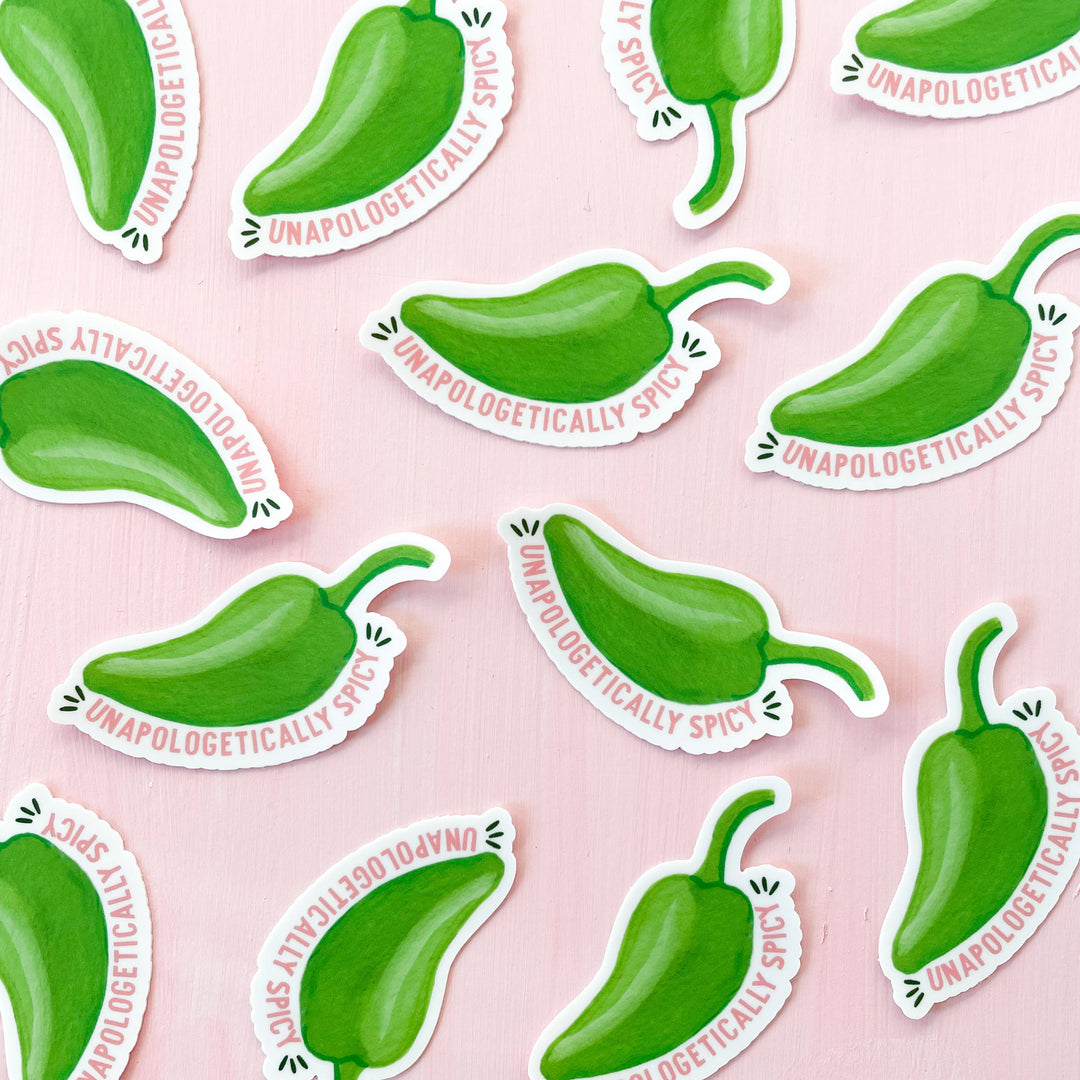 Isabella MG Cards Unapologetically Spicy Jalapeno Vinyl Sticker