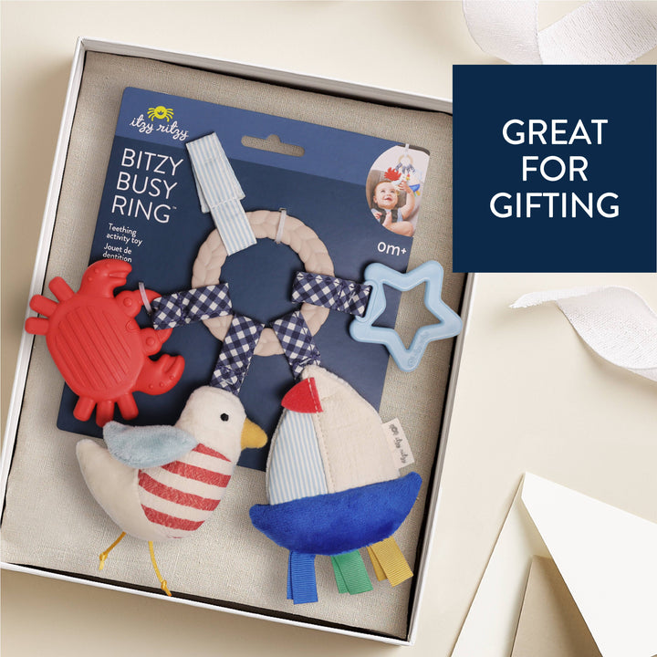 Itzy Ritzy Baby Bitzy Busy Ring™ Teething Activity - Nautical