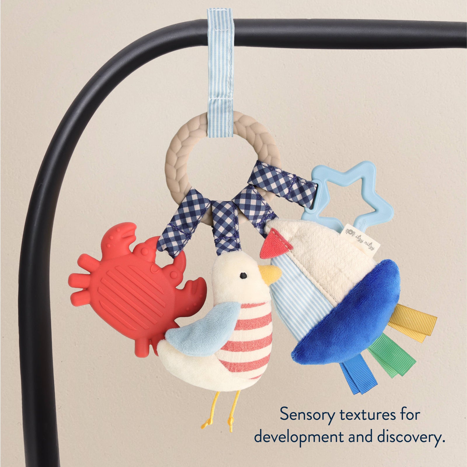 Itzy Ritzy Baby Bitzy Busy Ring™ Teething Activity - Nautical