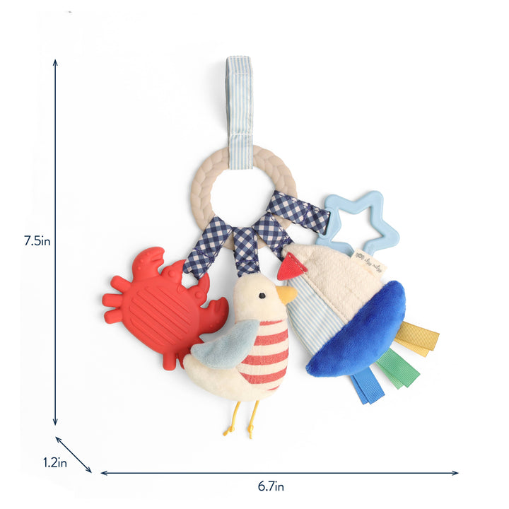 Itzy Ritzy Baby Bitzy Busy Ring™ Teething Activity - Nautical