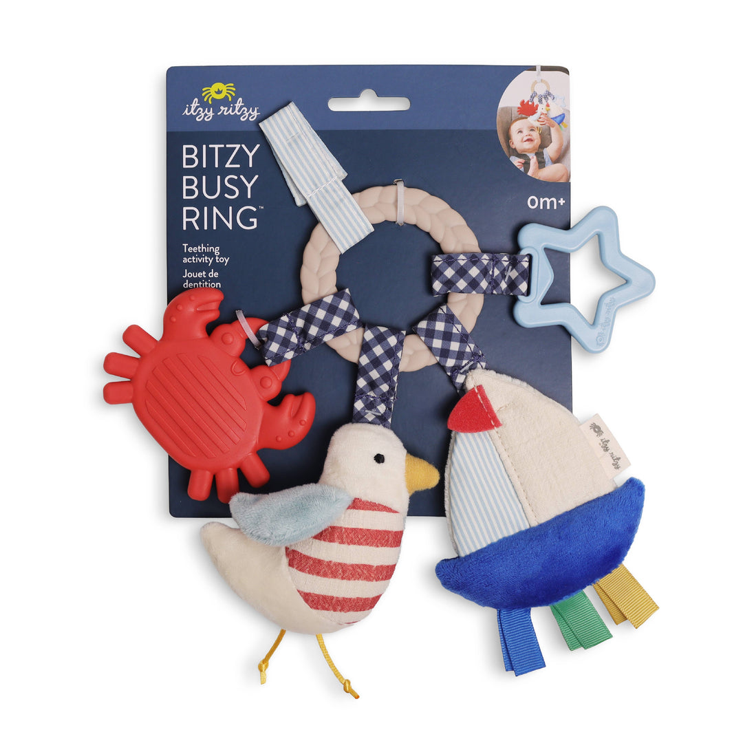 Itzy Ritzy Baby Bitzy Busy Ring™ Teething Activity - Nautical