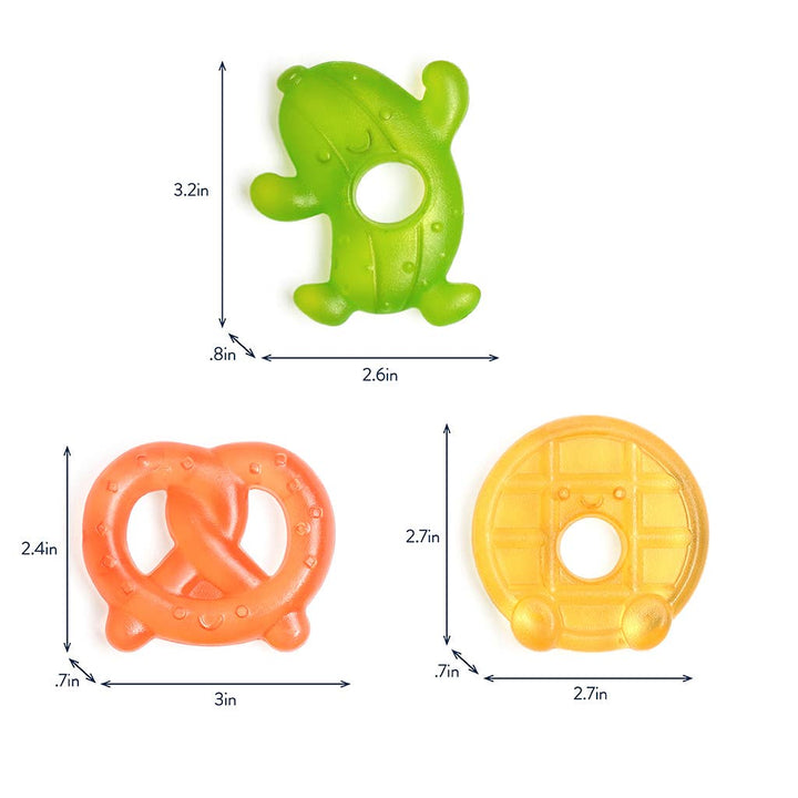 Itzy Ritzy Baby Cutie Coolers™ Silly Foods Water Filled Teethers (3-pack)