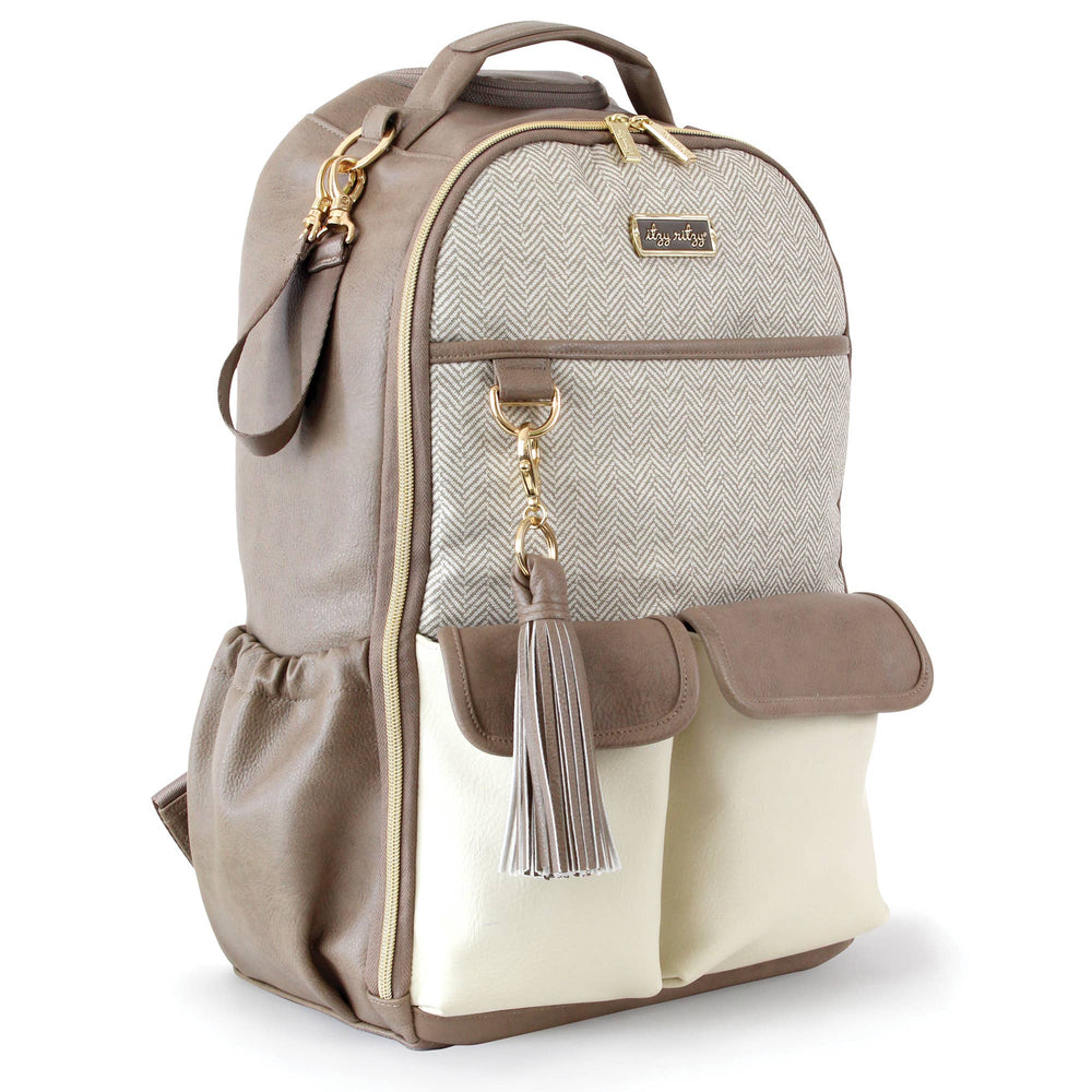 Itzy Ritzy Baby Gear Vanilla Latte Boss Backpack™ Diaper Bag