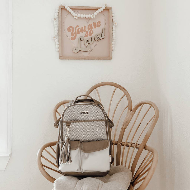 Itzy Ritzy Baby Gear Vanilla Latte Boss Backpack™ Diaper Bag