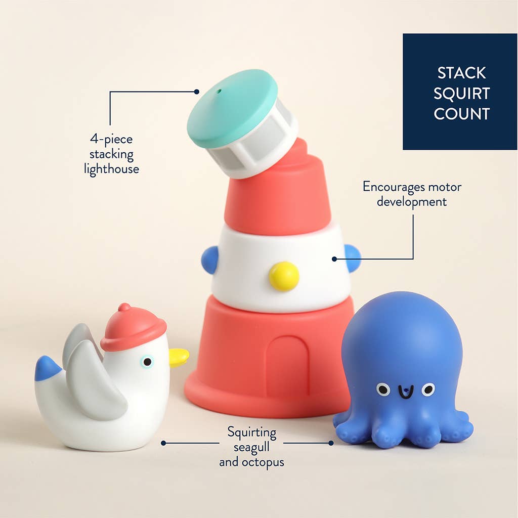 Itzy Ritzy Baby Itzy Stack & Squirt™ Bath + Water Toy