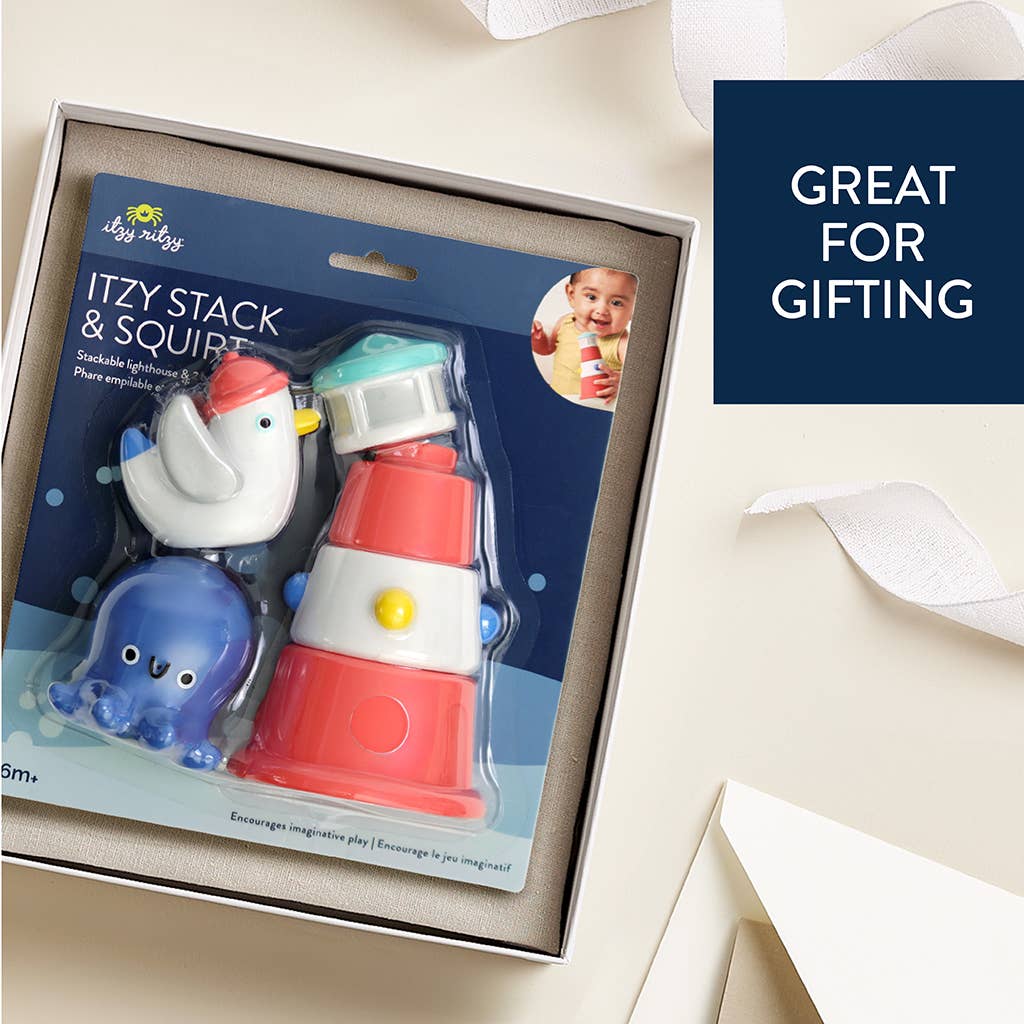 Itzy Ritzy Baby Itzy Stack & Squirt™ Bath + Water Toy