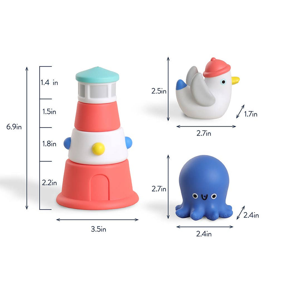 Itzy Ritzy Baby Itzy Stack & Squirt™ Bath + Water Toy