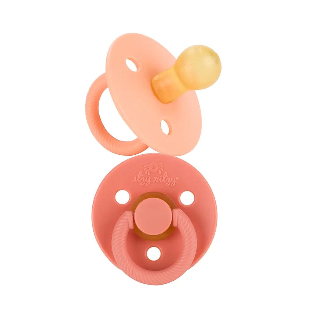 Itzy Ritzy Pacifier Itzy Soother™ Natural Rubber Pacifiers - Apricot or Terracotta