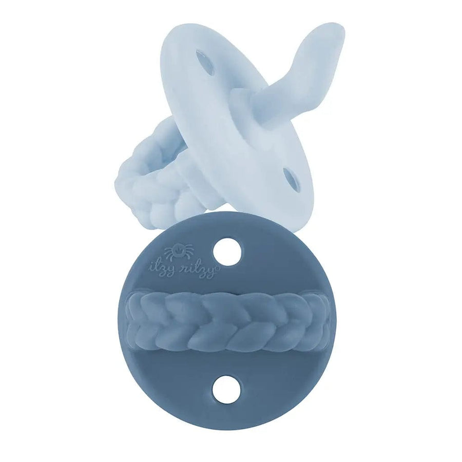 Itzy Ritzy Pacifier Sweetie Soother™ Blue Orthodontic Pacifiers