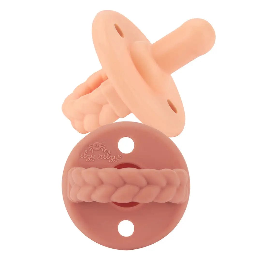 Itzy Ritzy Pacifier Sweetie Soother™ Pacifiers - Apricot or Terracotta