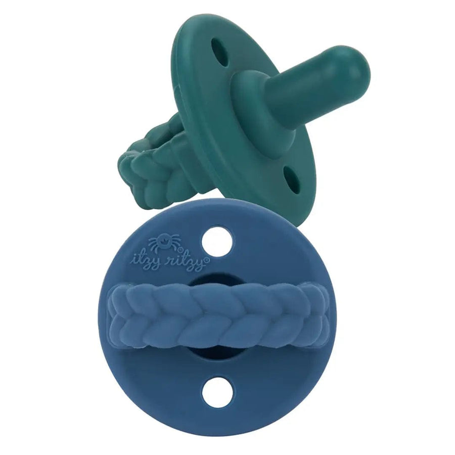 Itzy Ritzy Pacifier Sweetie Soother™ Pacifiers - Deep Sea or Denim