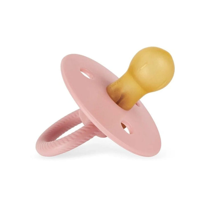 Itzy Ritzy Pacifier Two Pack (one of each) Itzy Soother™ Natural Rubber Pacifiers - Blossom and Rosewood