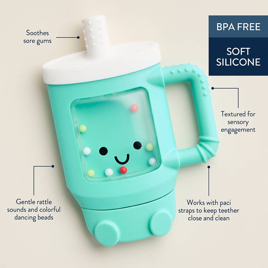 Itzy Ritzy Sweetie Shake Plus™ - Teething + Rattle Toy: Sushi