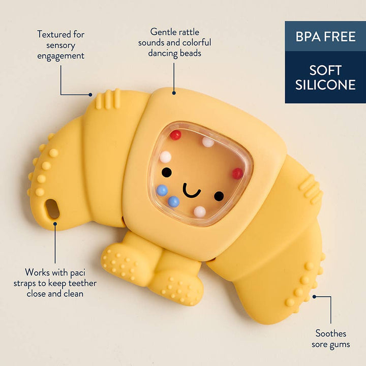 Itzy Ritzy Sweetie Shake Plus™ - Teething + Rattle Toy: Sushi