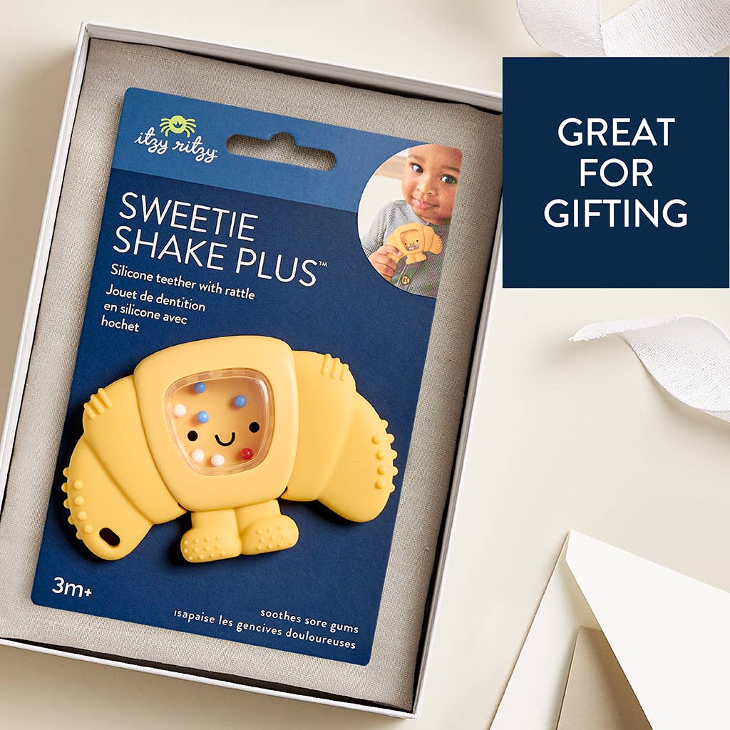 Itzy Ritzy Sweetie Shake Plus™ - Teething + Rattle Toy: Sushi