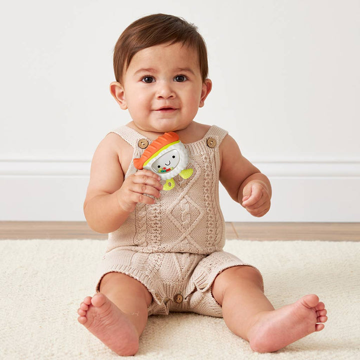 Itzy Ritzy Sweetie Shake Plus™ - Teething + Rattle Toy: Sushi