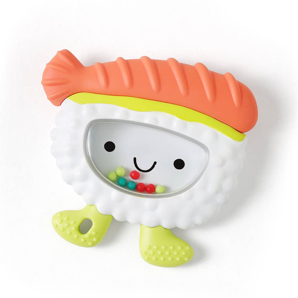 Itzy Ritzy Sweetie Shake Plus™ - Teething + Rattle Toy: Sushi